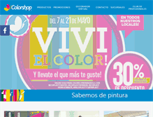Tablet Screenshot of colorshop.com.ar